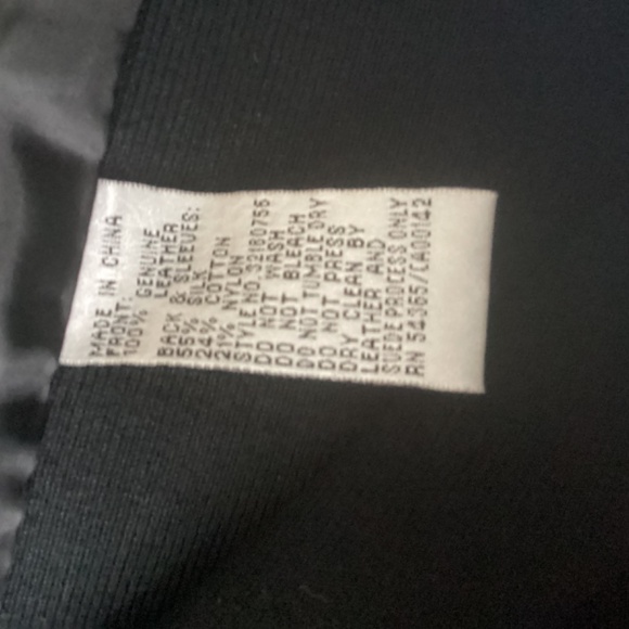 NYGARD REAL soft leather zip up jacket with knitted sleeves and back. m - Picture 4 of 4